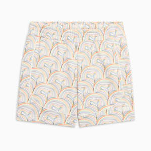 ESSENTIALS GRAPHIC Men's 5" Shorts, Warm White-AOP, extralarge
